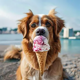 sorvete para cachorro