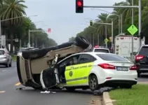 Avenida Lúcio Costa interditada