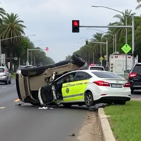 Avenida Lúcio Costa interditada