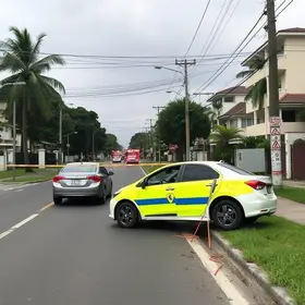 Avenida Lúcio Costa interditada