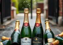 entregador arremessa espumantes