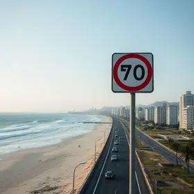 Rio de Janeiro reduz velocidade orlas