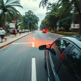 carro em alta velocidade
