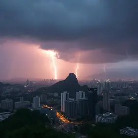chuva no Rio de Janeiro