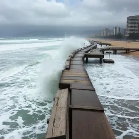 ressaca no rio