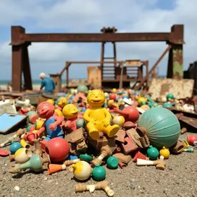 brinquedos quebrados