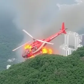 acidente de helicóptero no RJ