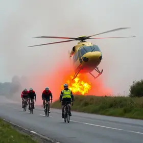queda de helicóptero na Vista Chinesa